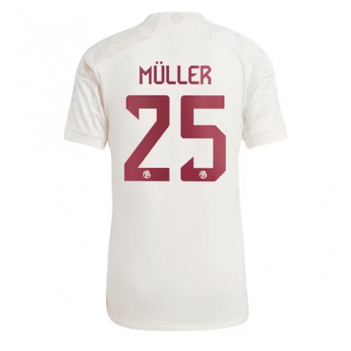 Camisa de Futebol Bayern Munich Thomas Muller #25 Equipamento Alternativo 2023-24 Manga Curta
